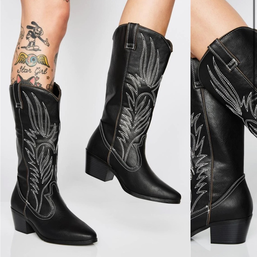 Black Cowboy Boots 🤠